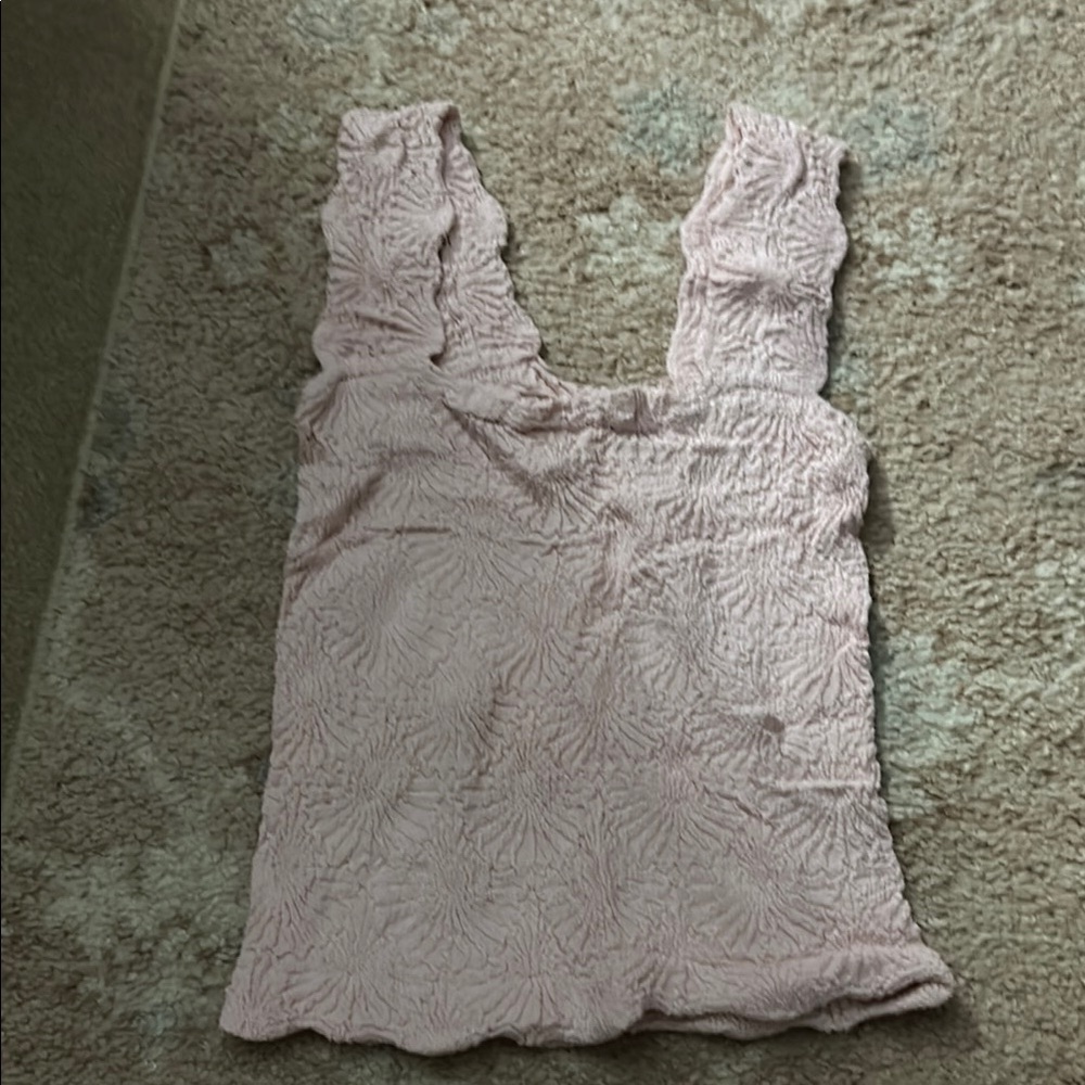 Women's Pink Textured Top
